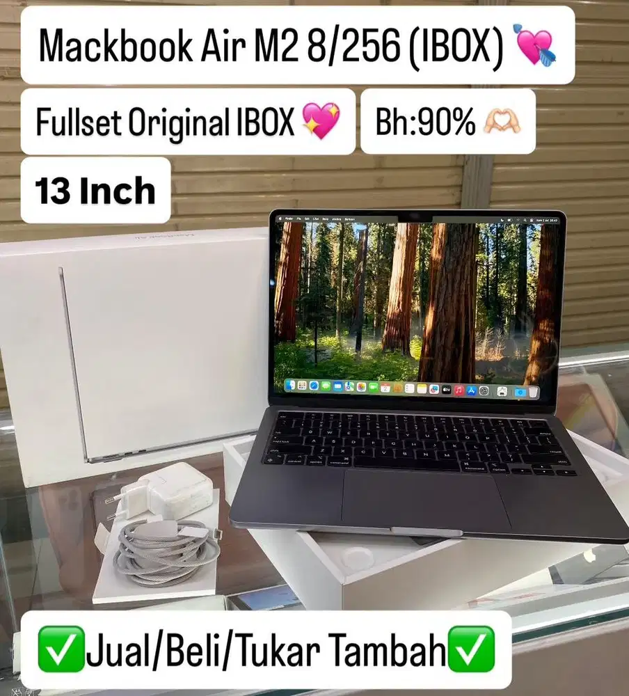 Macbook Air M2 256 Gb Space Grey Resmi ibox