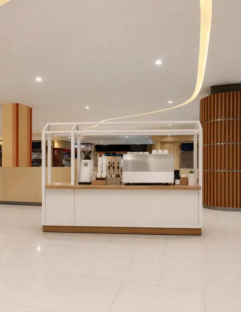 Dijual booth bekas mall