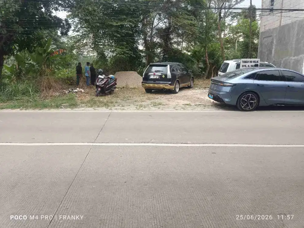 tanah di jalan  raya palka serang banten