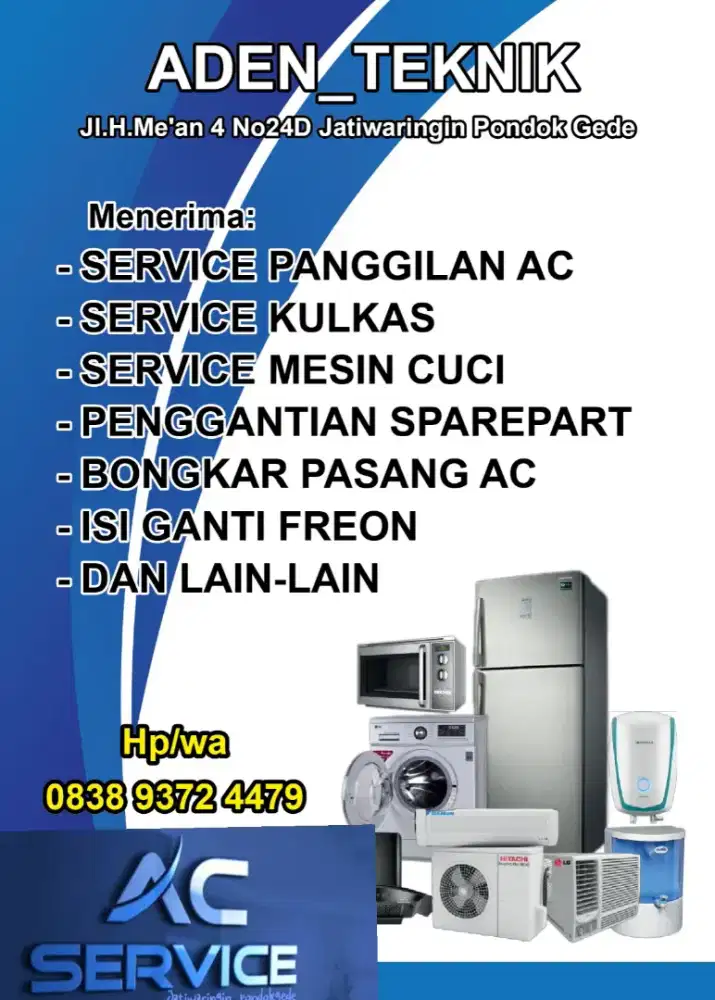 Jasa service kulkas.AC&mesin cuci