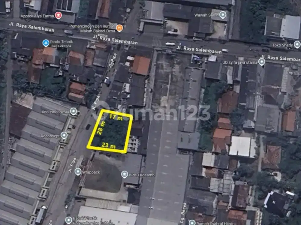 Di Jual Kavling Siap Pakai di Kosambi *0050-Skw
