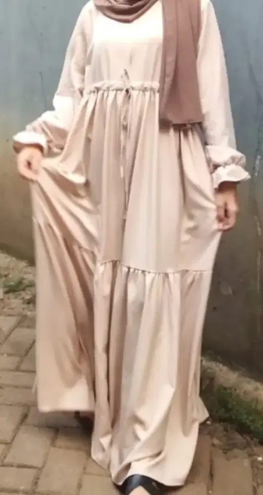 Gamis daily, bahan alus
