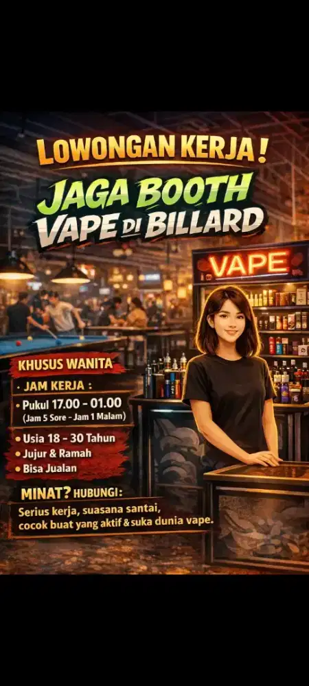 Setaf jaga booth vape