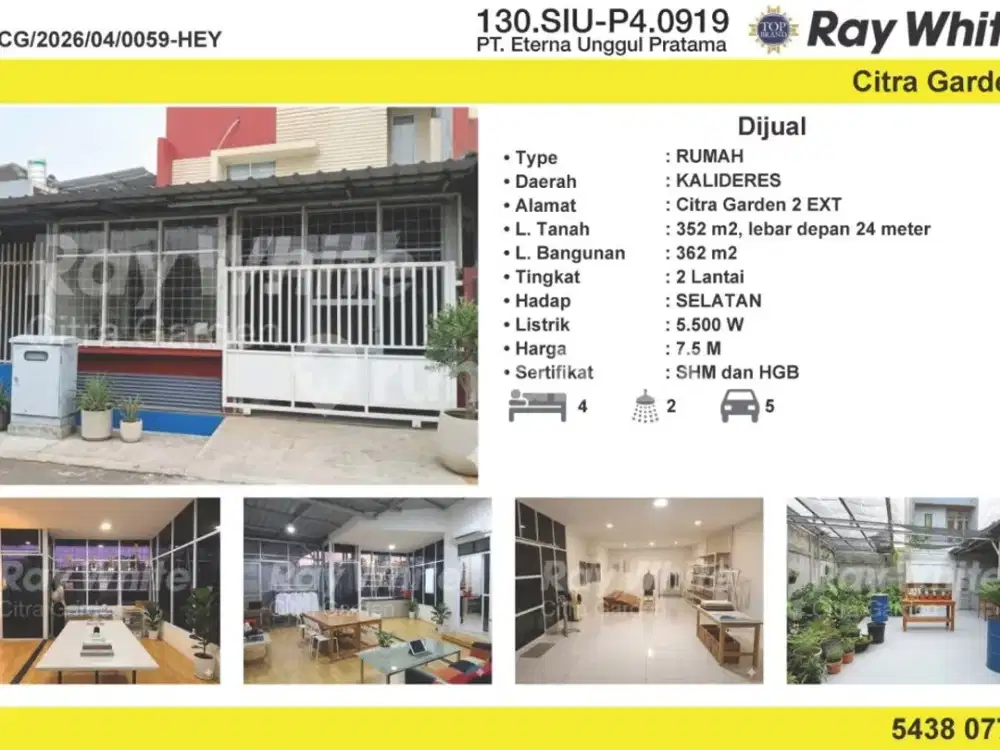 Jual Rumah Bagus Exclusiv Citra Garden 2 Ext SHM Jakbar 0059-Hey