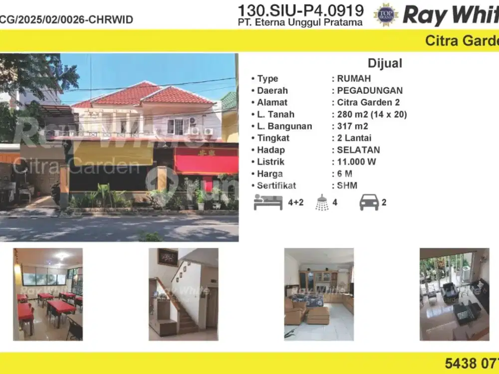 Dijual Rumah Bagus Citra Garden 2, Jakarta Barat 0026-CHRWID