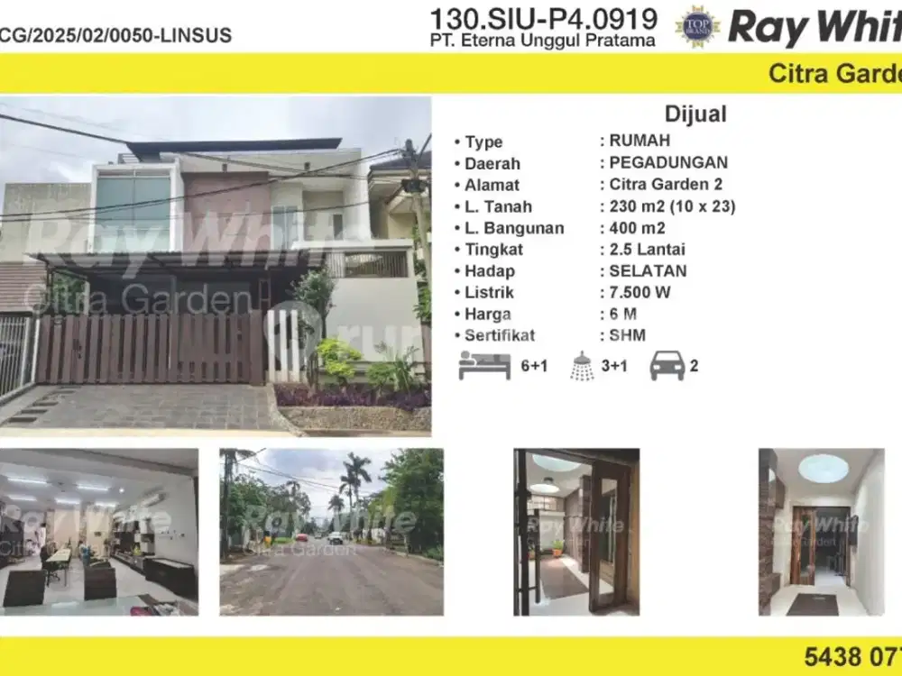 Dijual Rumah Bagus SHM Citra Garden 2, Jakarta Barat 0050-LINSUS