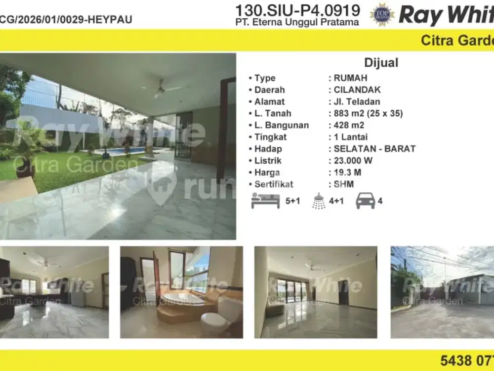 Jual Rumah Lux SHM Teladan Cipete Cilandak Jaksel 0029-Heypau