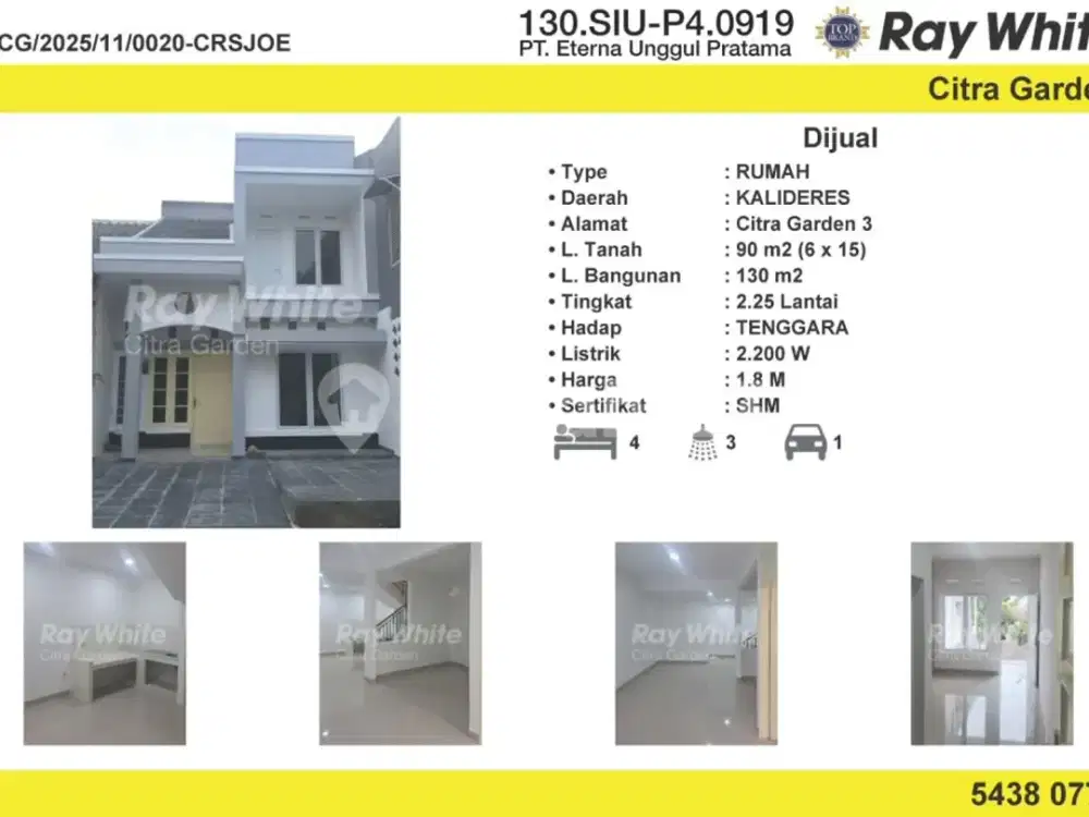 Dujual Rumah Murah Furnish SHM Citra Garden 3 Jakbar 0020Crsjoe