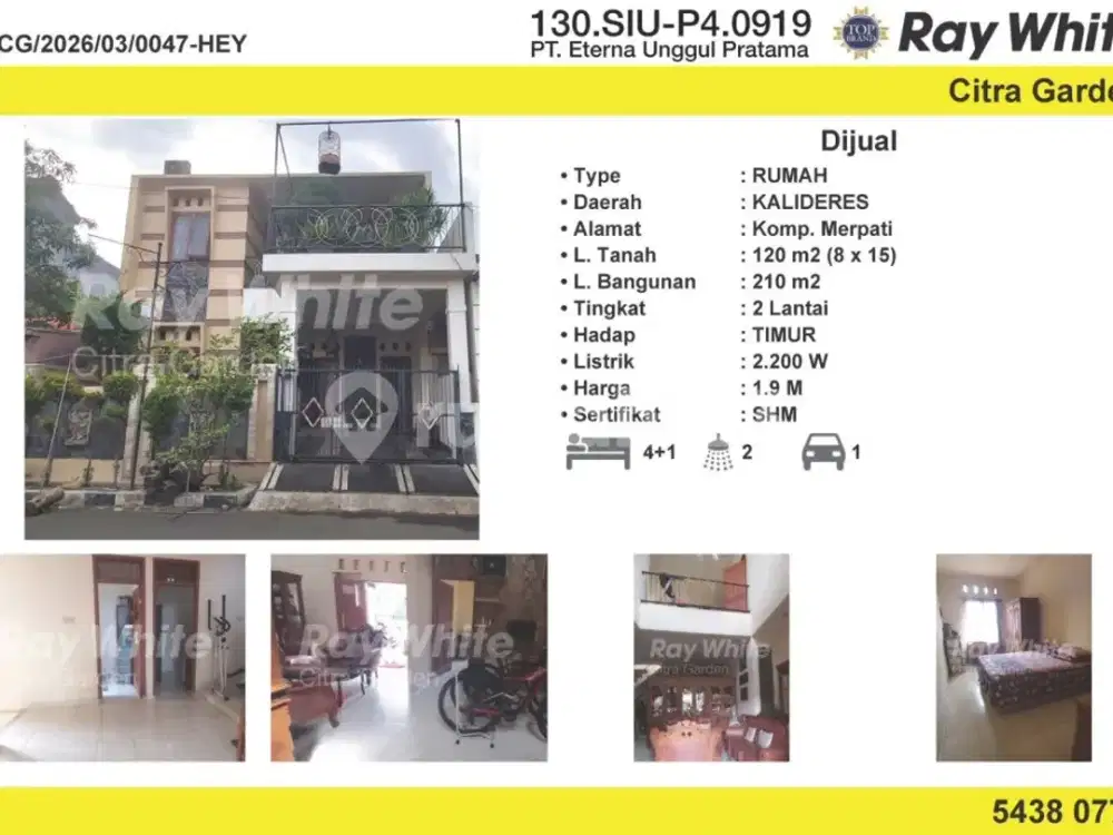 Dijual Murah Rumah SHM 2 Lantai Exclusive Merpati Jakbar0047hey