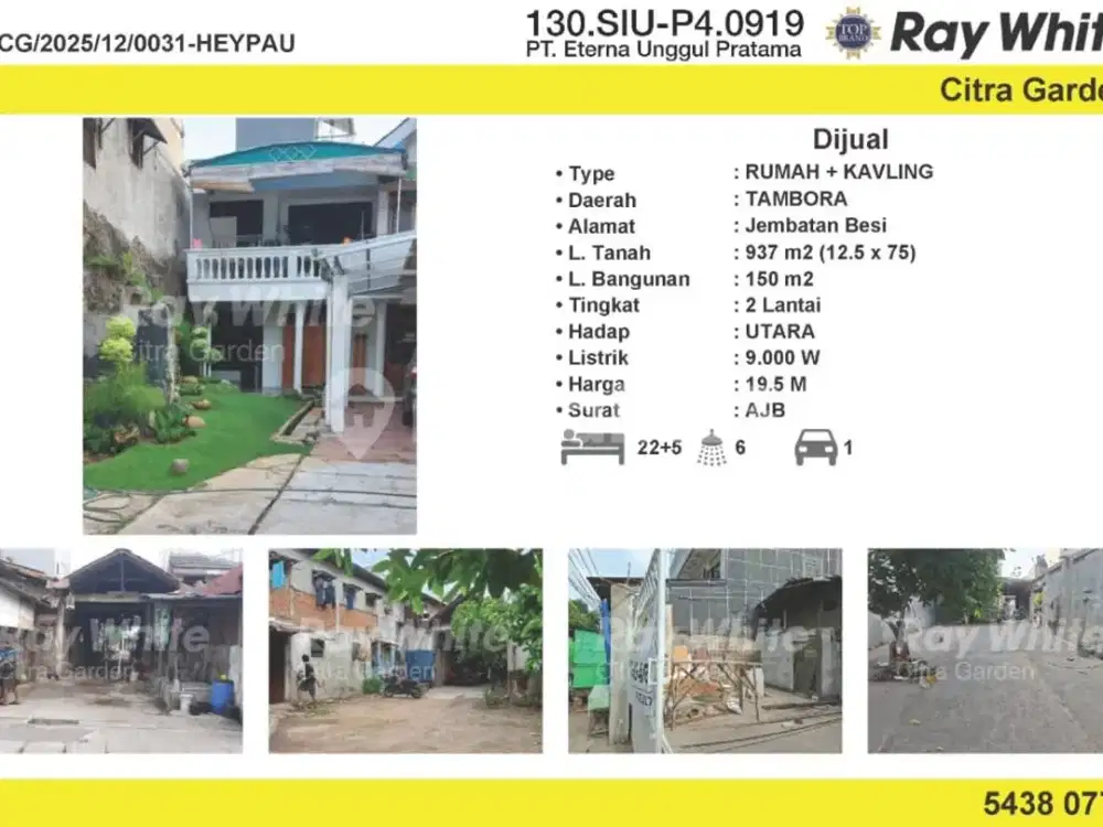 Dijual Ruang Usaha Murah Area Strategis Jembatan Besi 0031Heypau