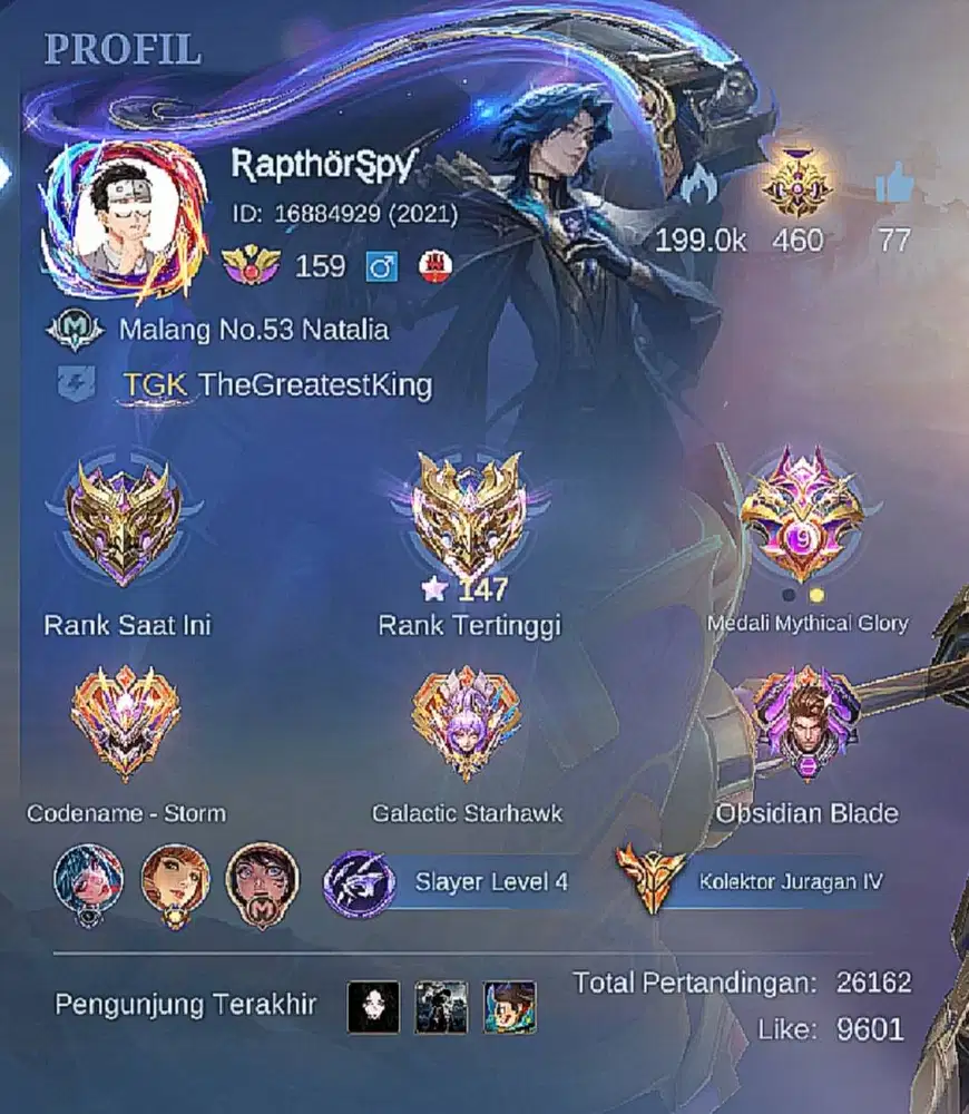 Jual akun Mobile Legends