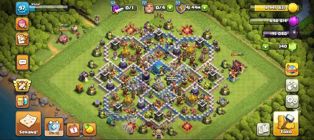 Akun coc baru naik th 12