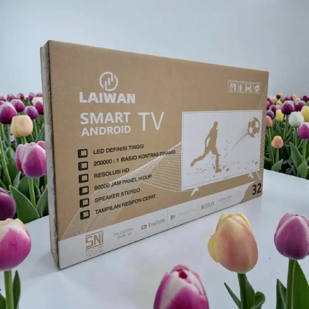 TV Smart Laiwan 32 inci terbaru - masih BARU dan segel