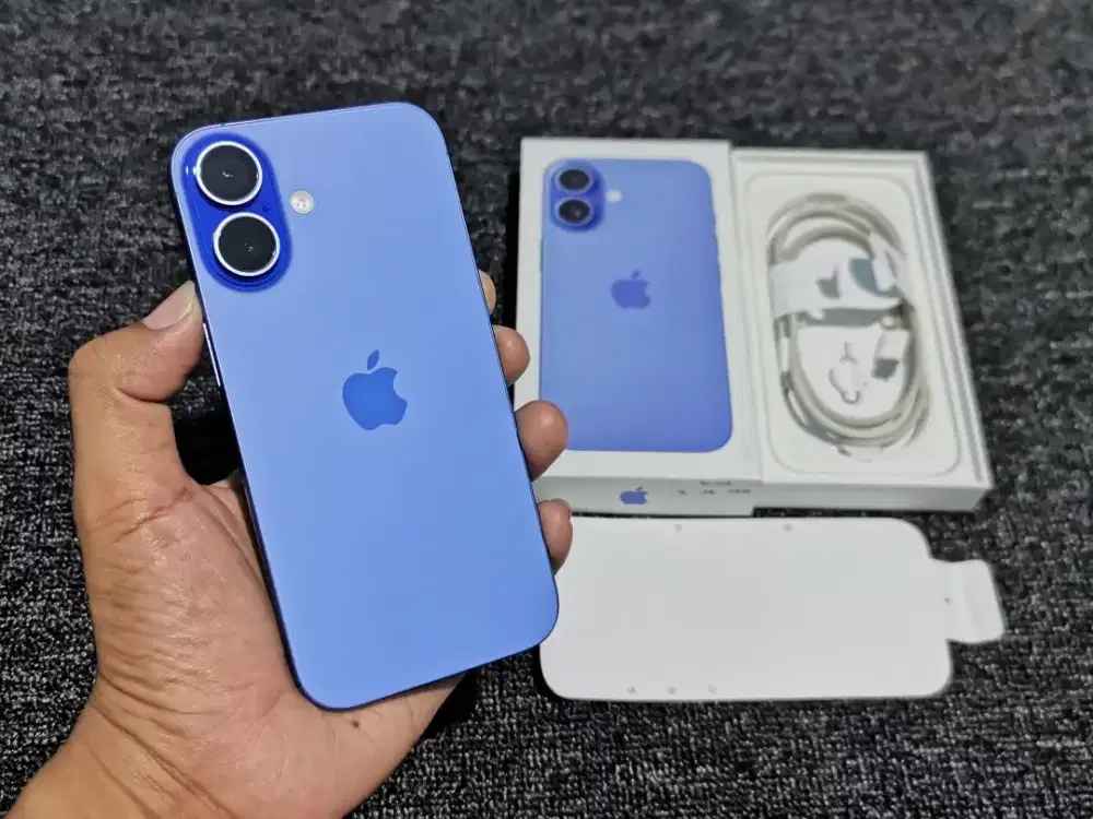 iPhone 16 128 iBox Fullset Original Mulus Like New
