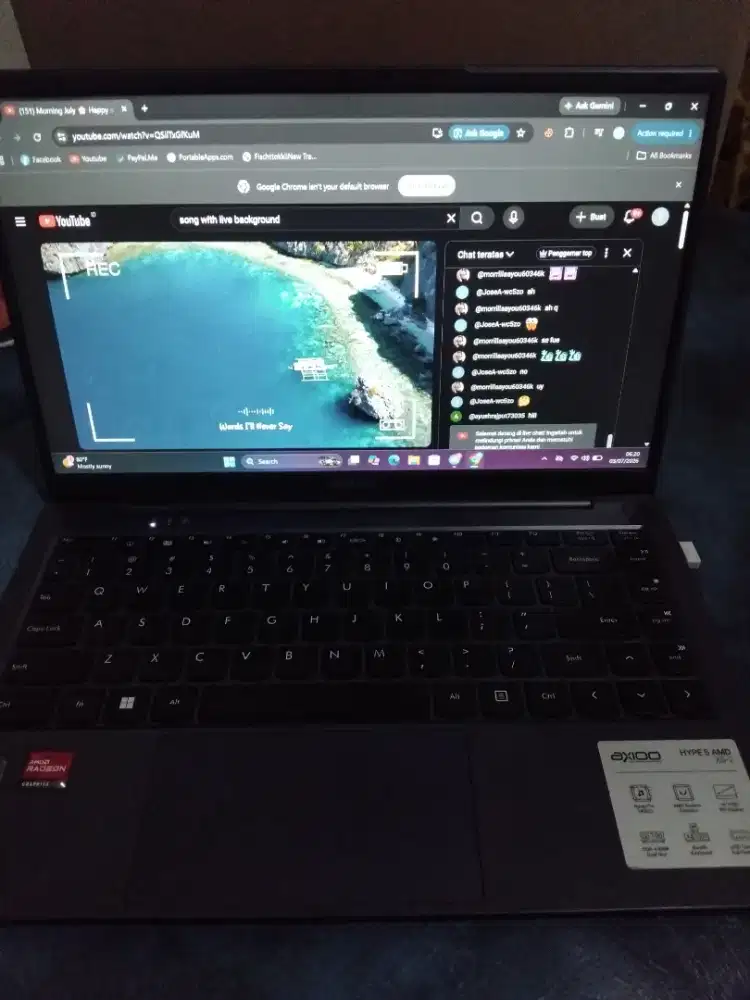Laptop axioo hype 5 amd x5-2