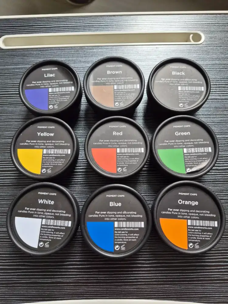 Pewarna lilin pigment chips Candle Works import Korea