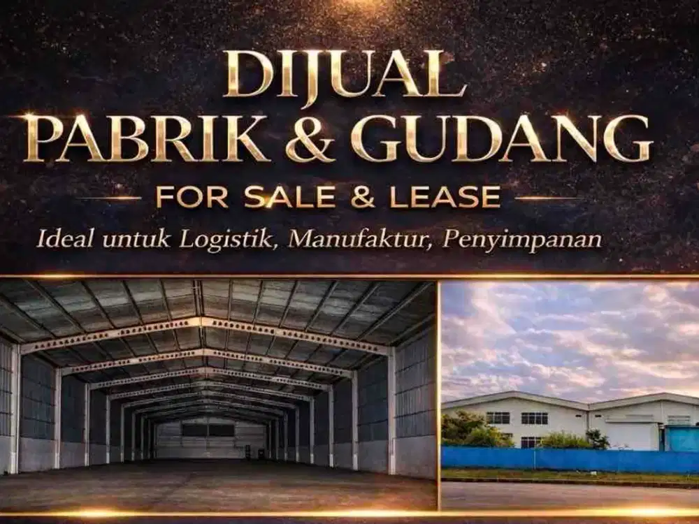 Gudang KNIC Kawasan Industri Terpadu Siap Pakai Dekat Tol Pelabuhan