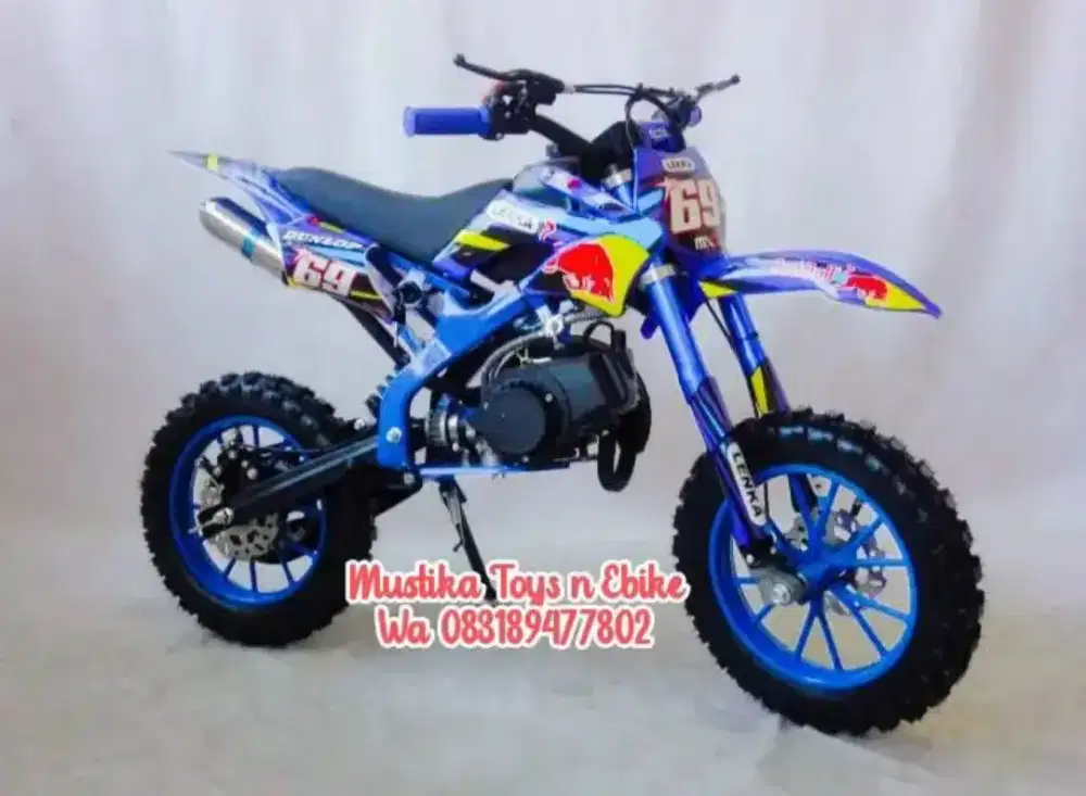 Minitrail Anak Lenka 49Cc,Mesin 2tak,minyak campur,bsa naik Max BB 50