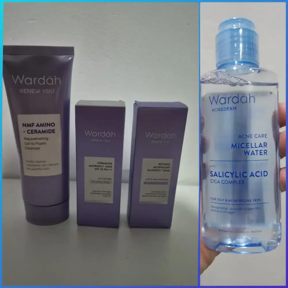 Paket Wardah Renew You Foam Cleanser, Moisturizer, Night Cream