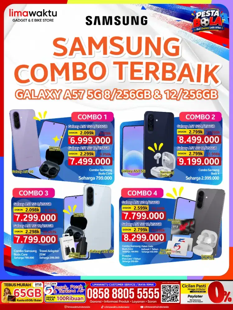 PROMO HP SAMSUNG A37 A57 5G GRATIS BUDS CORE