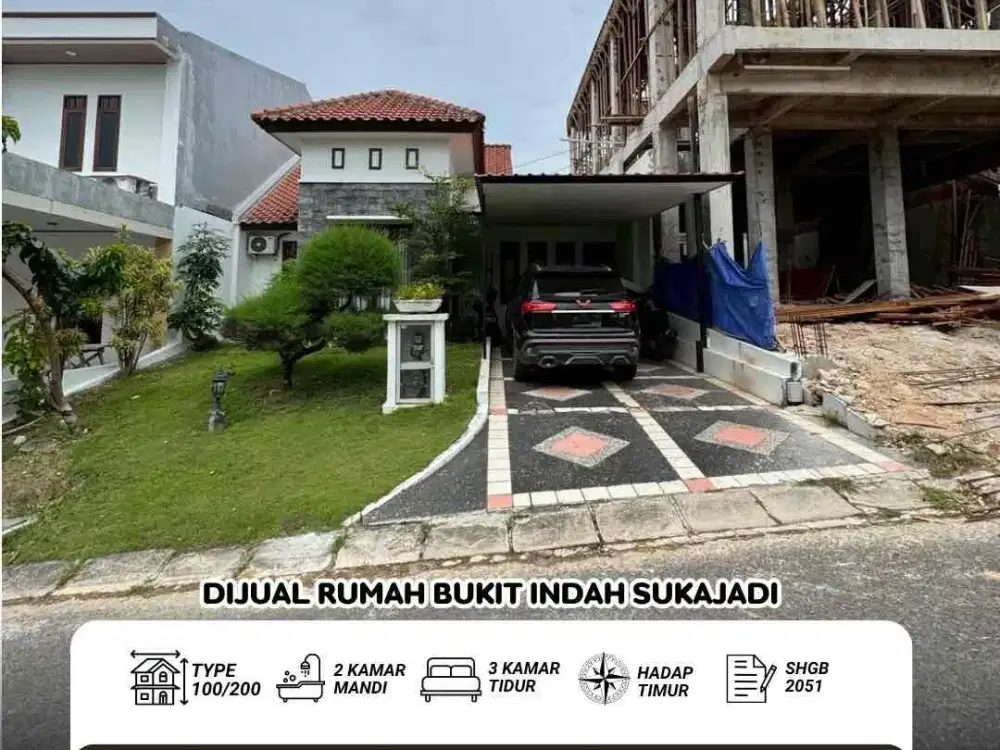 dijual rumah bukit indah sukajadi