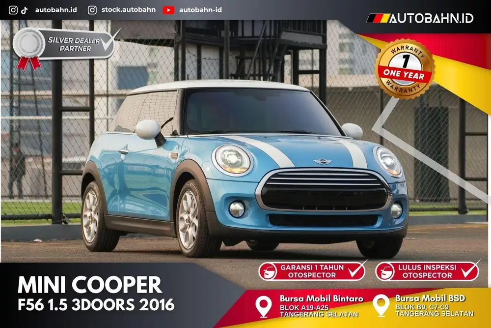 (DP 48jt) Mini Cooper 3 Door 1.5 Turbo F56 2016