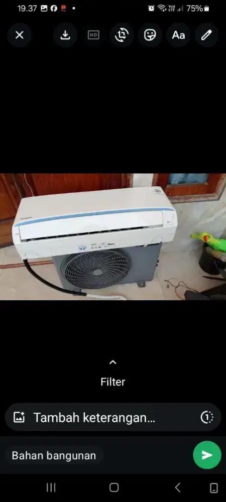 Jual ac  panasonic 1 pk R 32 lowwat 360 watt kondisi 95% ori semua