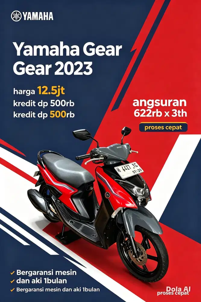 Yamaha Gear 2023, 12.5jt aja