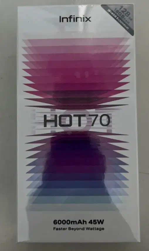 INFINIX HOT 70 NEW SEALED 8/128