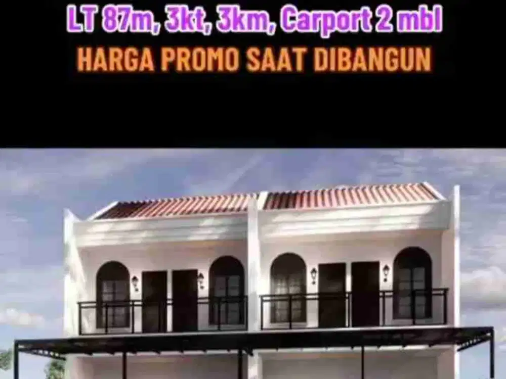 rumah baru tingkat di harapan jaya dekat summarecon bekasi