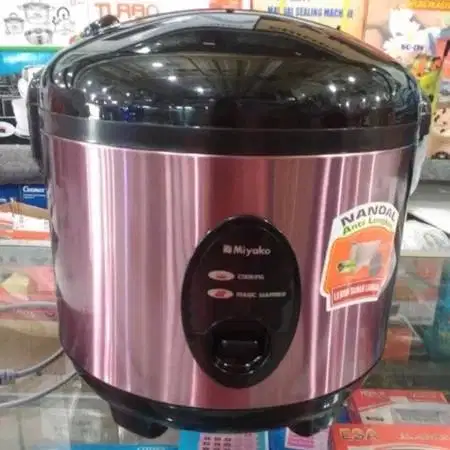 magic com 1,8 liter nanoal anti lengket miyako