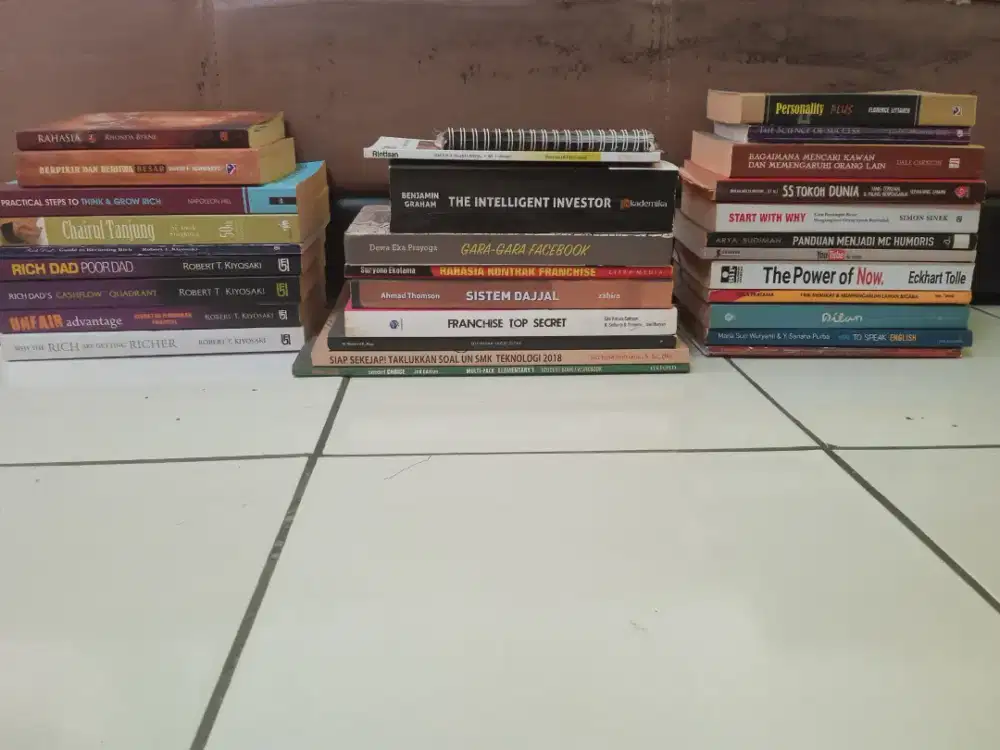 Paket Buku Bisnis, Investasi & Self Improvement Original | Bisa COD