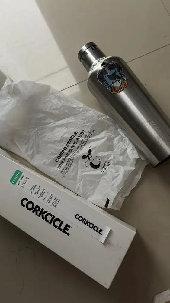 corkcicle Canteen 16oz silver