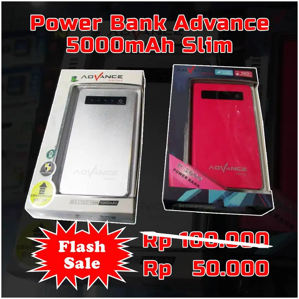 Flash Sale - Power Bank Advance 5000mAh Slim