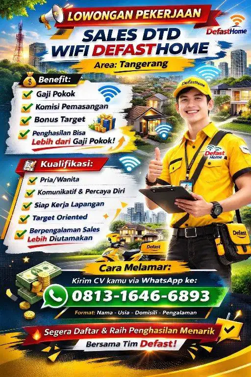 Open Rekruitment sales wifi