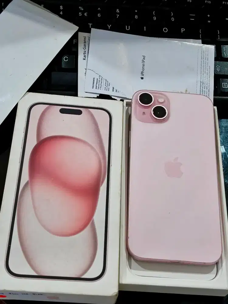 Iphone 15 plus 128gb ibox komplit original segel normal