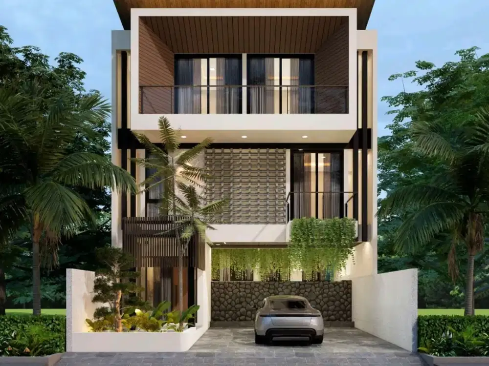 Rumah 3 Lantai Split Level Baru SHM di Citraland Woodland