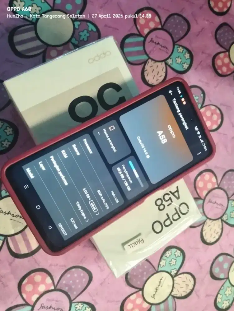 Di jual hp Oppo a58