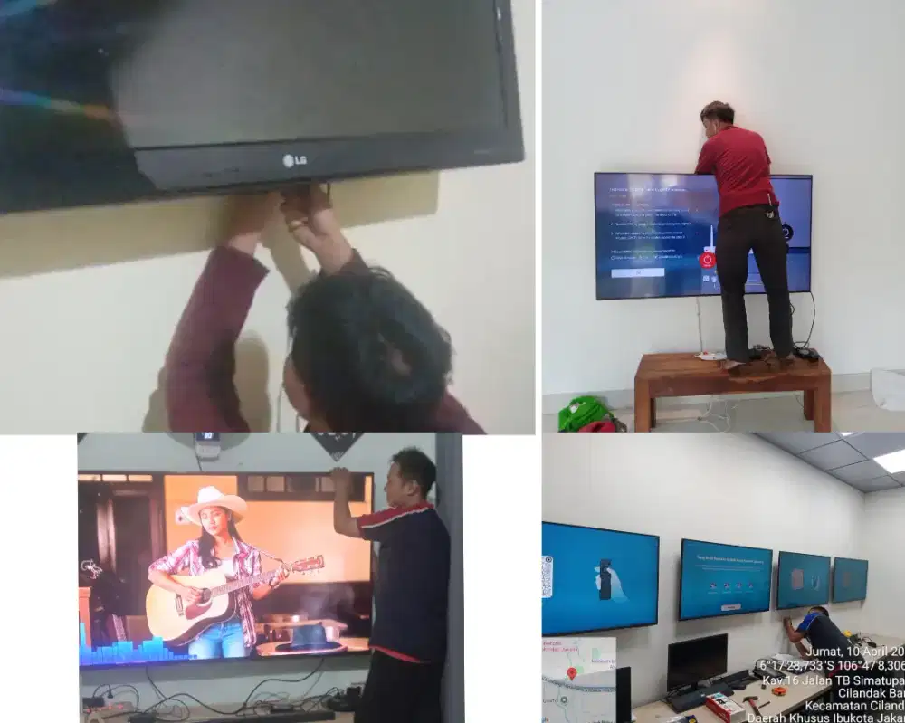Braket +pasang atau jasa pasang terima rapih breket bracket led tv