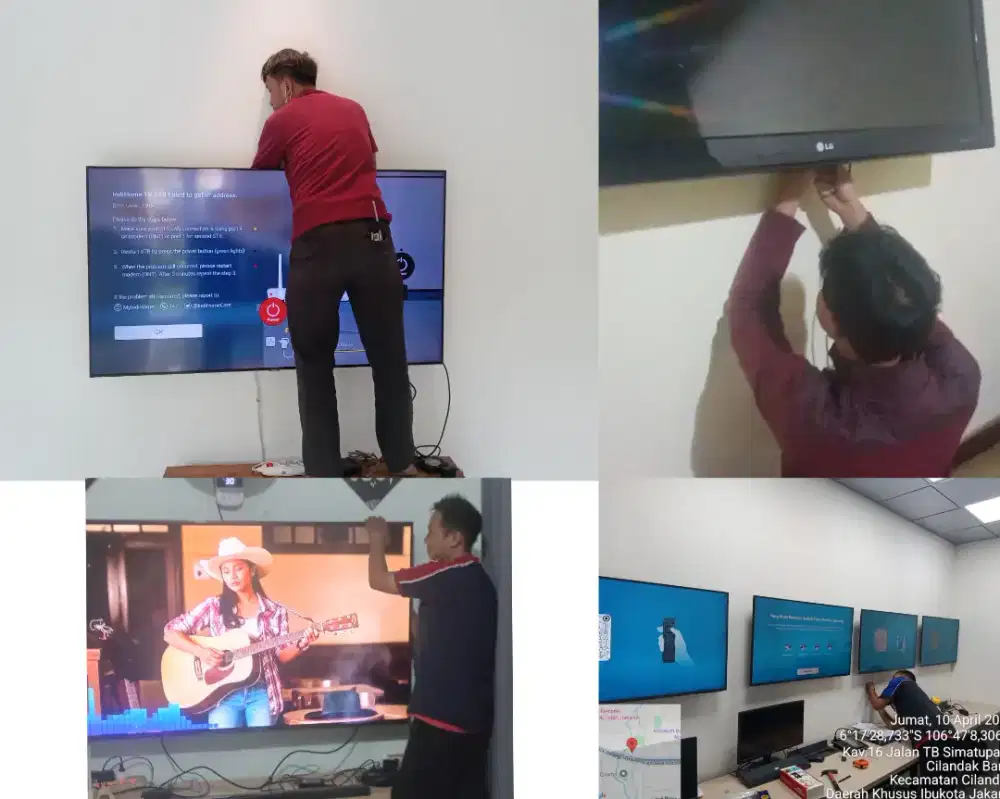 Braket +pasang atau jasa pasang terima rapih breket bracket led tv