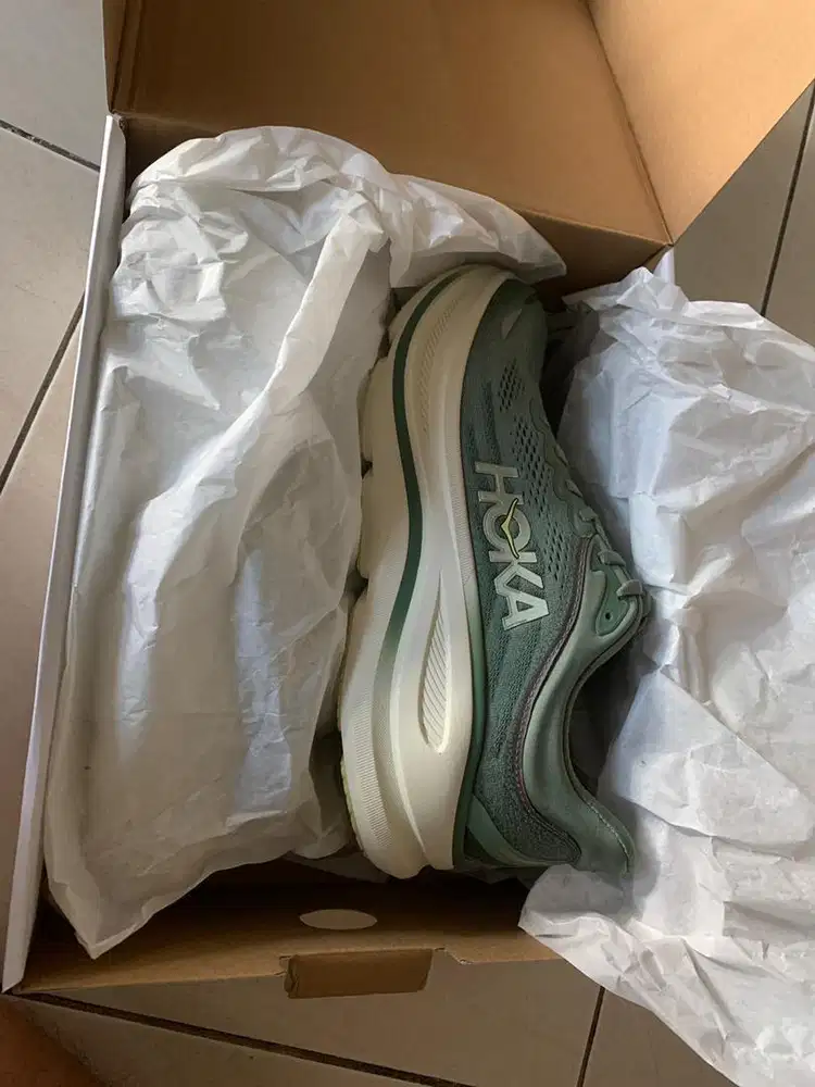 Sepatu lari Hoka M BONDI 9 warna hijau