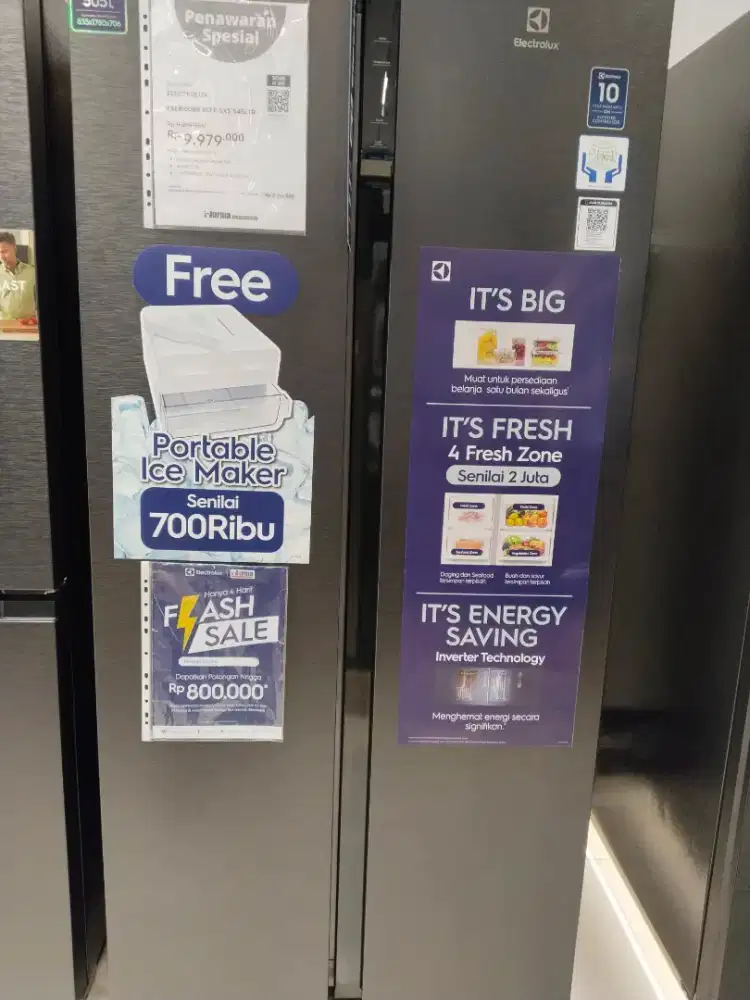 KULKAS ELECTROLUX SBS 545LTR