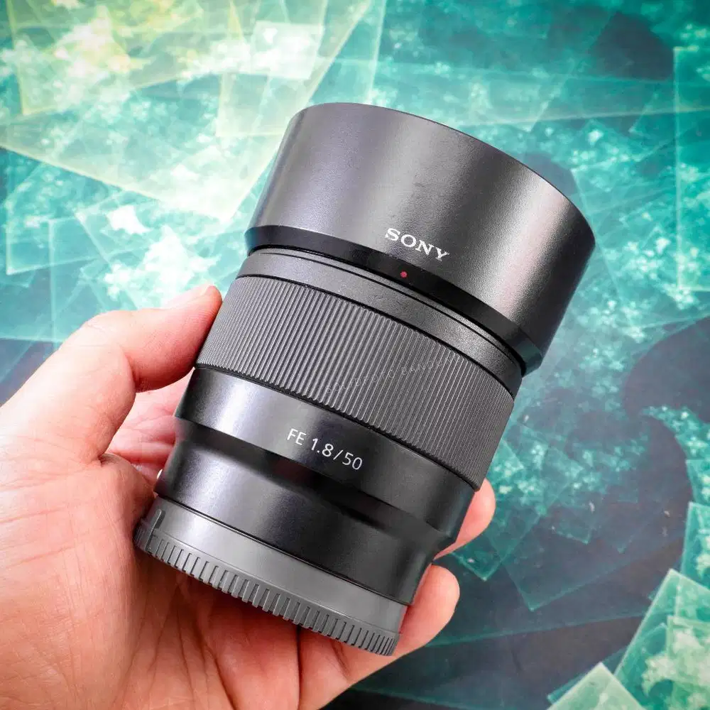 Lensa Sony FE 50mm F1.8. Fullset.