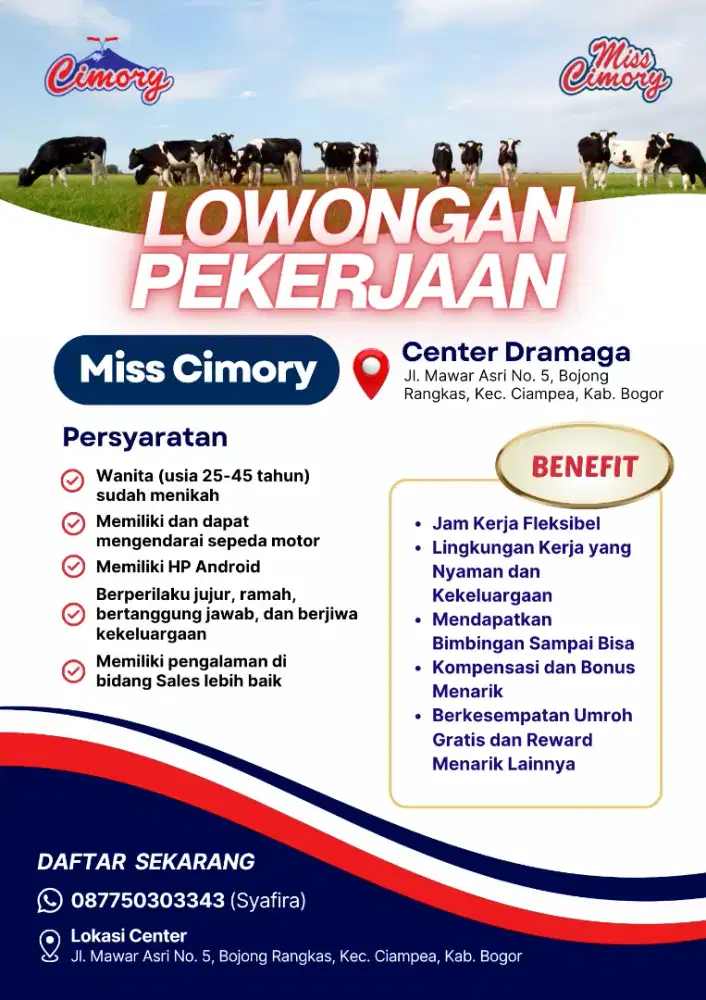 Lowongan Kerja Bogor - MISS CIMORY