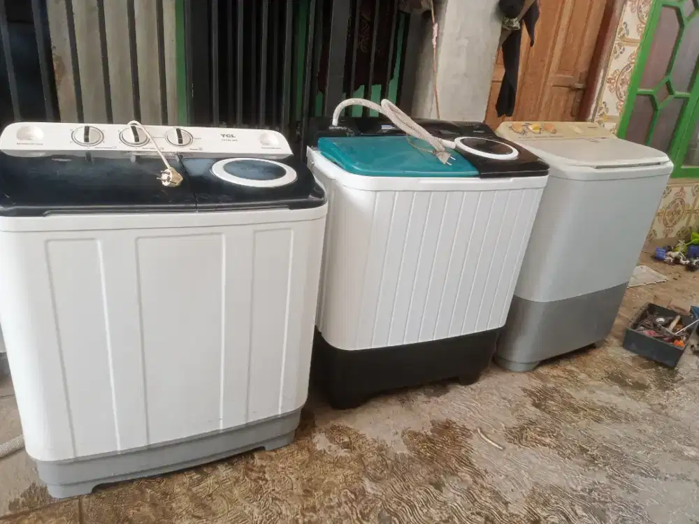 Jual mesin cuci 2 tabung normal semua