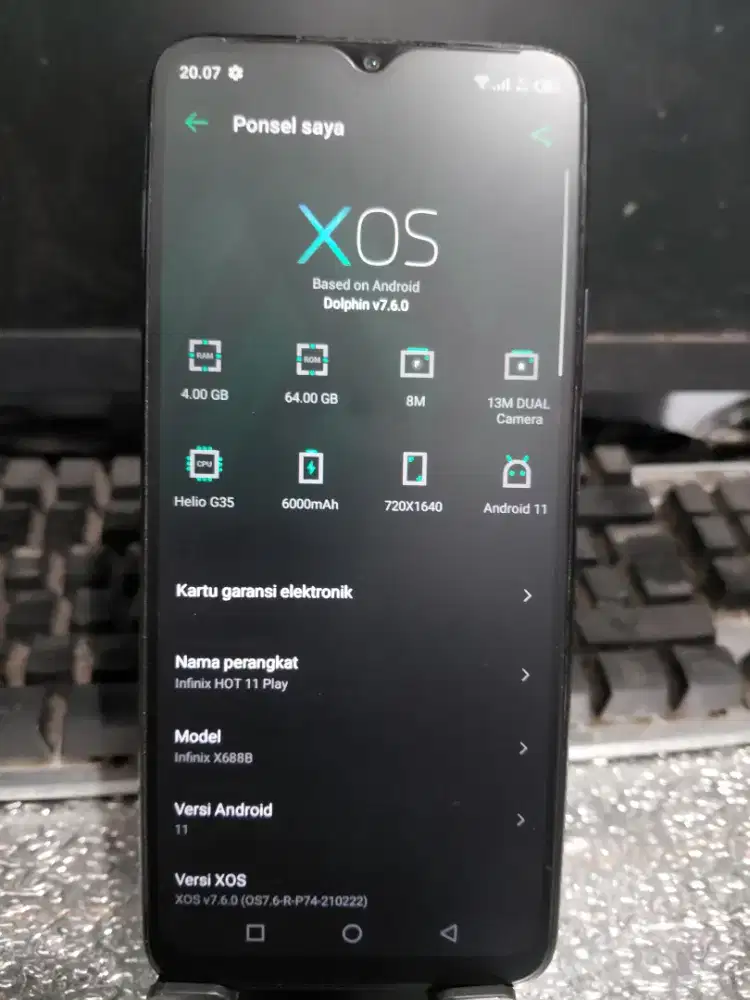 Infinix hot 11 play 4/64