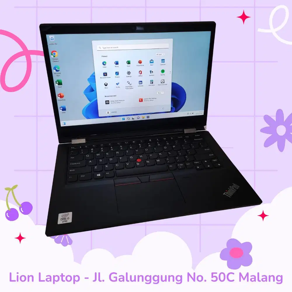 RAM 16GB Core i5 Gen10 Flip 360° SSD 256GB Lenovo Thinkpad YOGA L13 [0