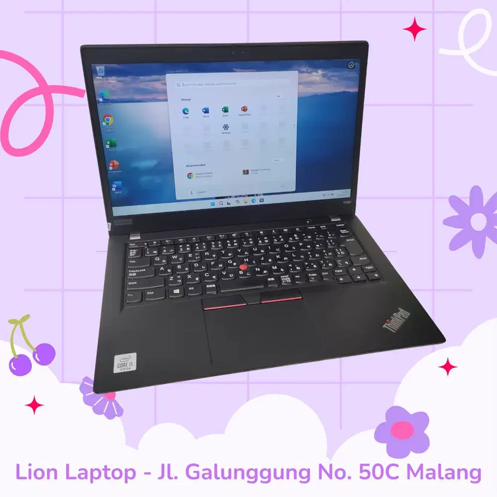 i5 GEN 10 Murah RAM 8GB Lenovo Thinkpad X390 [03|07]