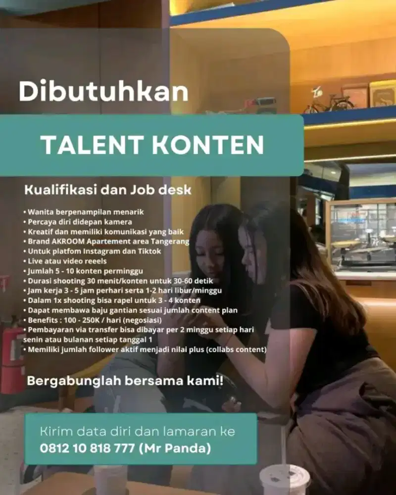 Konten Kreator dan talent