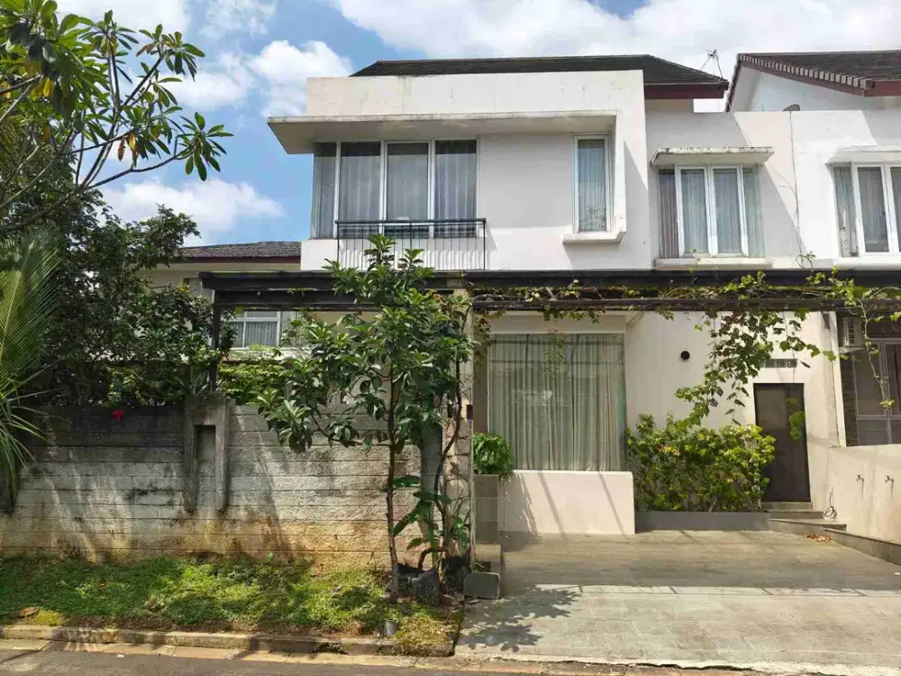 dikontrakkan rumah furnished private pool di sentul city